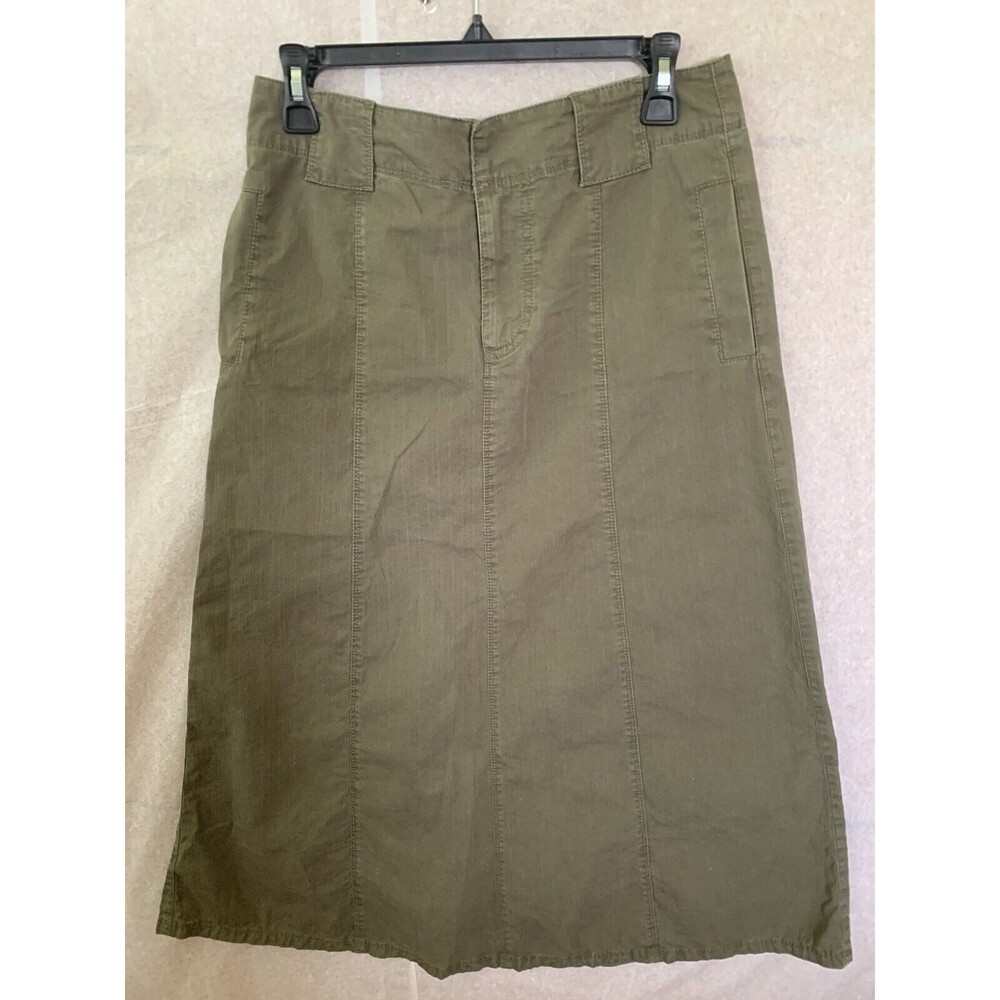 EDDIE BAWER Women's Green Skirt Size 4 (1415)